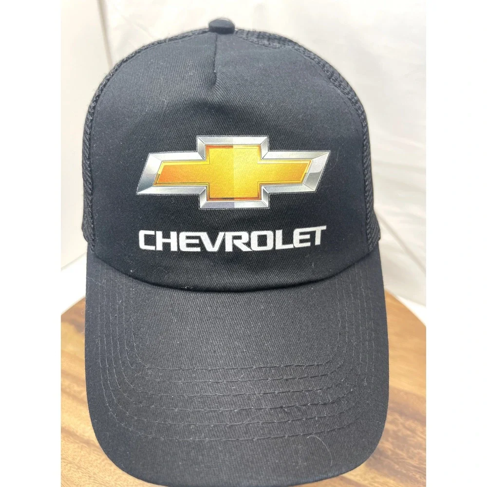 Chevrolet Hat Cap Trucker  Logo Bow‎ Tie Snapback Black Baseball Dealer New